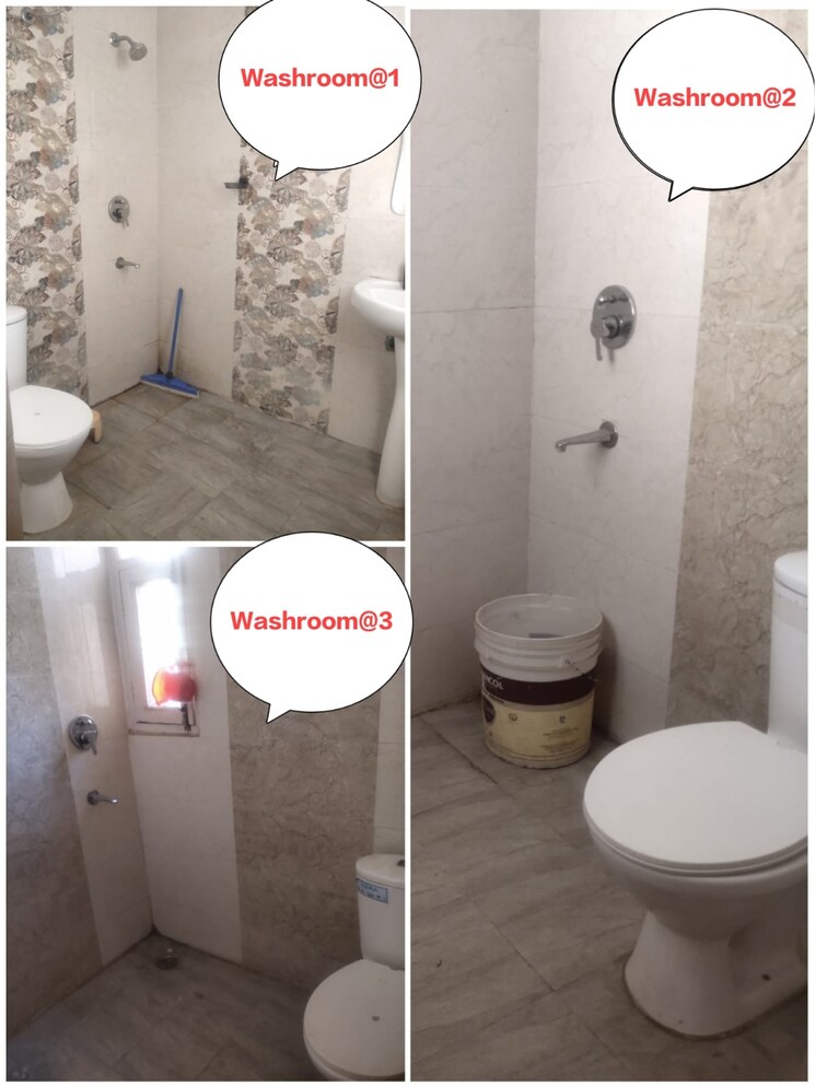 Bathroom, dhakoli 3 Bedroom 1000 Sq.Ft. Builder Floor In Dhakoli Zirakpur 8957098