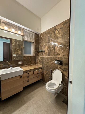 Bathroom in 3 BHK Apartment at Lokhandwala Zahra, Worli – for Rent