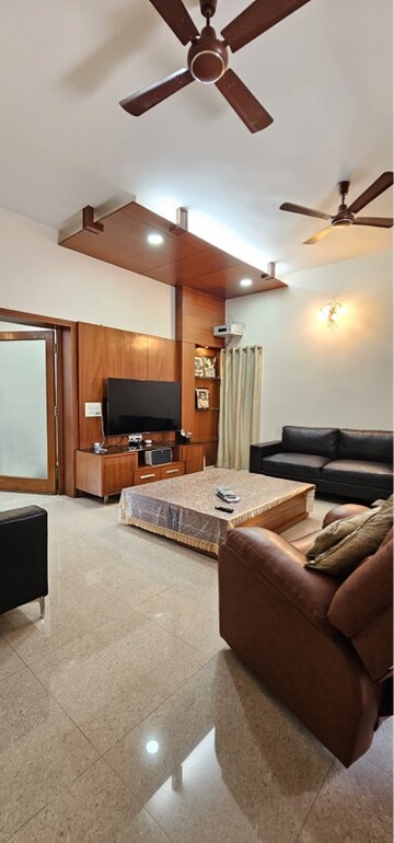Living Room in 6 BHK Villa at Hill View Banjara Hills, Banjara Hills – for Rent