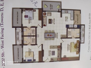 3 BHK Apartment For Sale in Rajapushpa Provincia, Narsingi