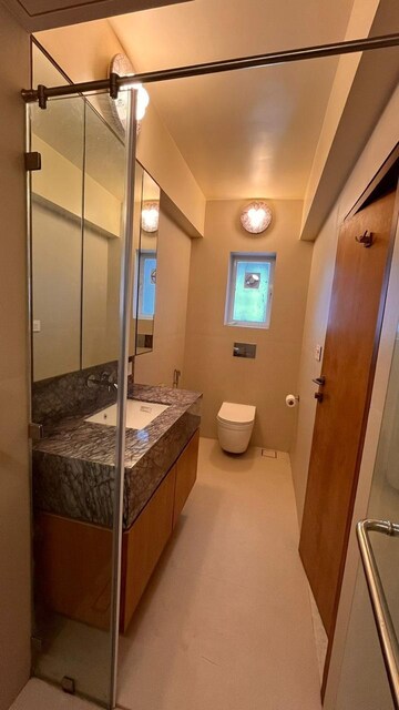 Bathroom in 3 BHK Apartment at Cuffe Parade – for Rent