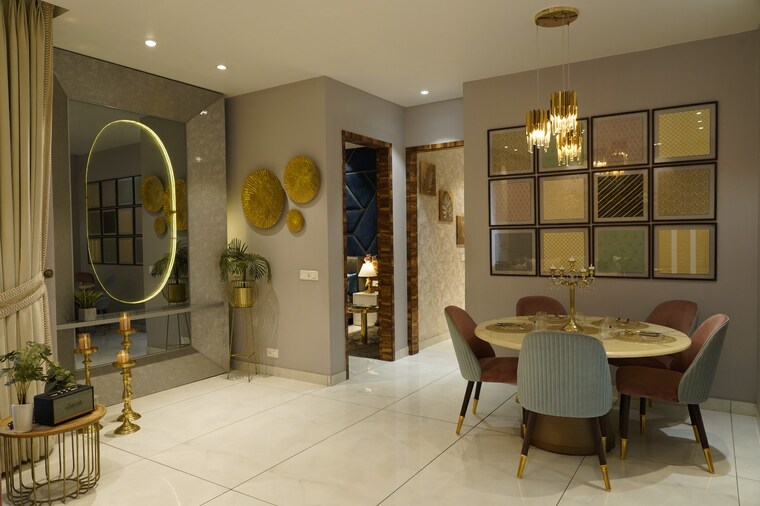 Living Room, malwa-escon-primera 3 Bedroom 1550 Sq.Ft. Apartment In International Airport Road Zirakpur 8957374