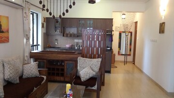 Living Room in 1 BHK Apartment at Siolim – for Rent