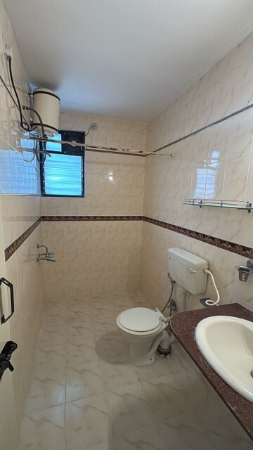 Bathroom in 3 BHK Apartment at Kolte Maestros, Wanowrie – for Rent