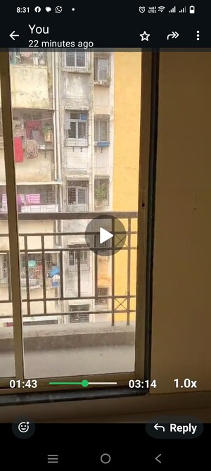 Balcony in 2 BHK Apartment at Thane West – for Sale