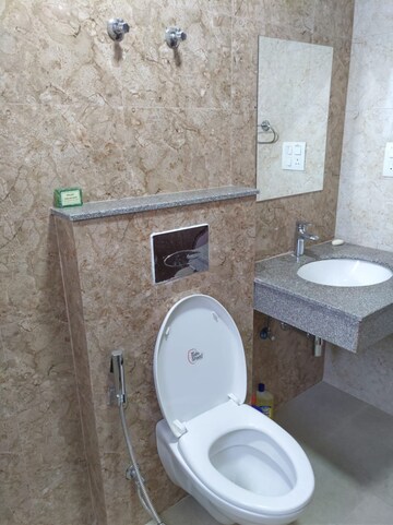 Bathroom in 3 BHK Apartment at South City – for Rent