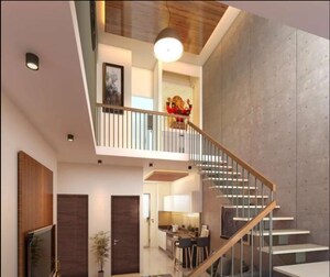 Staircase in 6 BHK Villa at Noida Central – for Sale