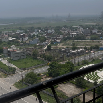 Balcony in 2 BHK Apartment at Antriksh Golf City, Sector 150 – for Rent