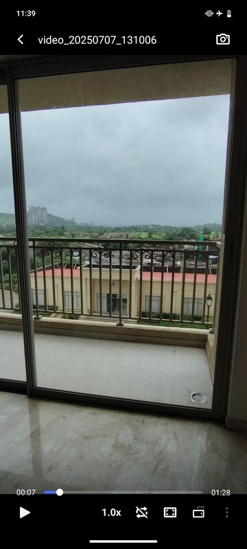 Balcony in 2 BHK Apartment at Hiranandani Fortune City, New Panvel – for Rent
