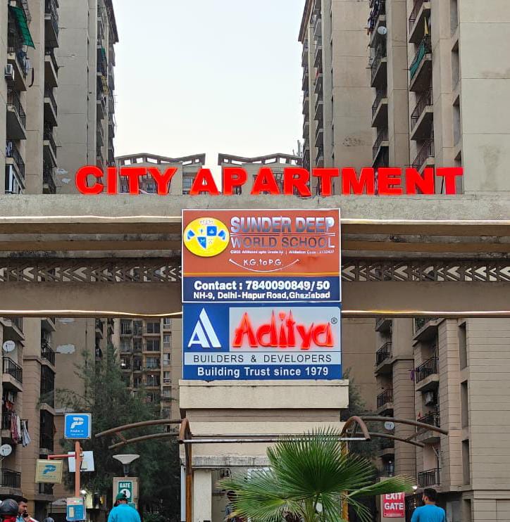 3 BHK Apartment For Rent in Aditya City Apartments