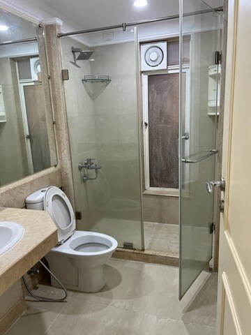 Bathroom in 3 BHK Apartment at Hiranandani Heritage Tower, Powai – for Rent