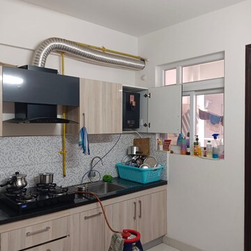 Kitchen in 2 BHK Apartment at Ramky One Galaxia, Nallagandla – for Rent