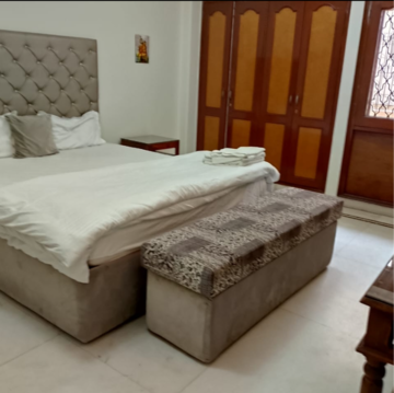 Bedroom in 4 BHK Builder Floor at Geetanjali Enclave – for Rent