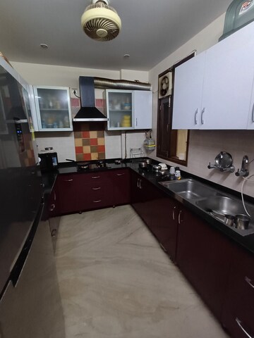 Kitchen in 3.5 BHK Builder Floor at Ramesh Nagar – for Rent