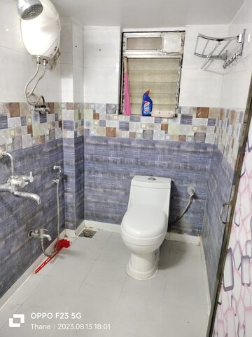 Bathroom in 1 BHK Apartment at Hiranandani Estate Flora, Ghodbunder Road – for Rent