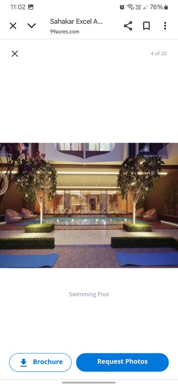 Swimming Pool in 2 BHK Apartment at Sahakar Excel Acropolis, Bandra East – for Sale