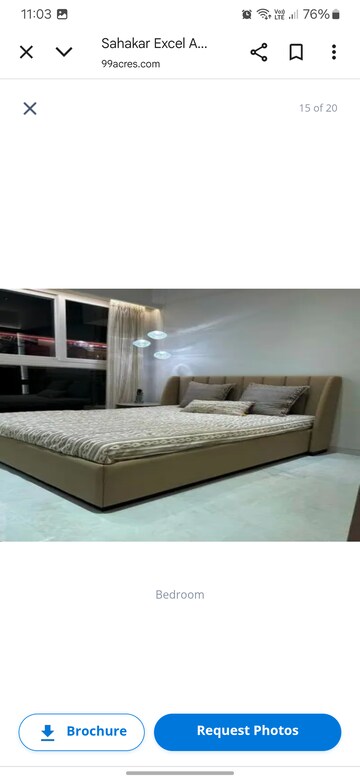 Bedroom in 2 BHK Apartment at Sahakar Excel Acropolis, Bandra East – for Sale
