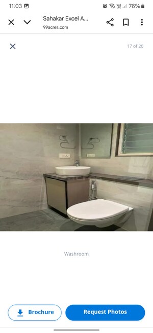 Bathroom in 2 BHK Apartment at Sahakar Excel Acropolis, Bandra East – for Sale