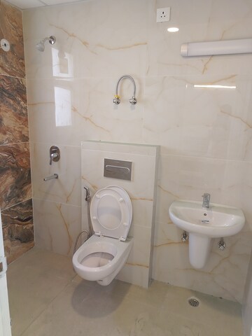 Bathroom in 3 BHK Apartment at Omaxe The Palace, Gomti Nagar – for Rent