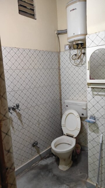 Bathroom in 1 BHK Builder Floor at Ganga Apartments Burari, Burari – for Rent