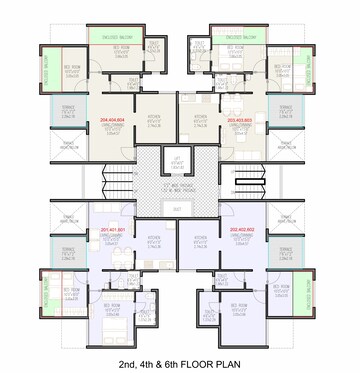 Floor Plan in 2 BHK Apartment at Millennium Paramount, Chikhali – for Rent