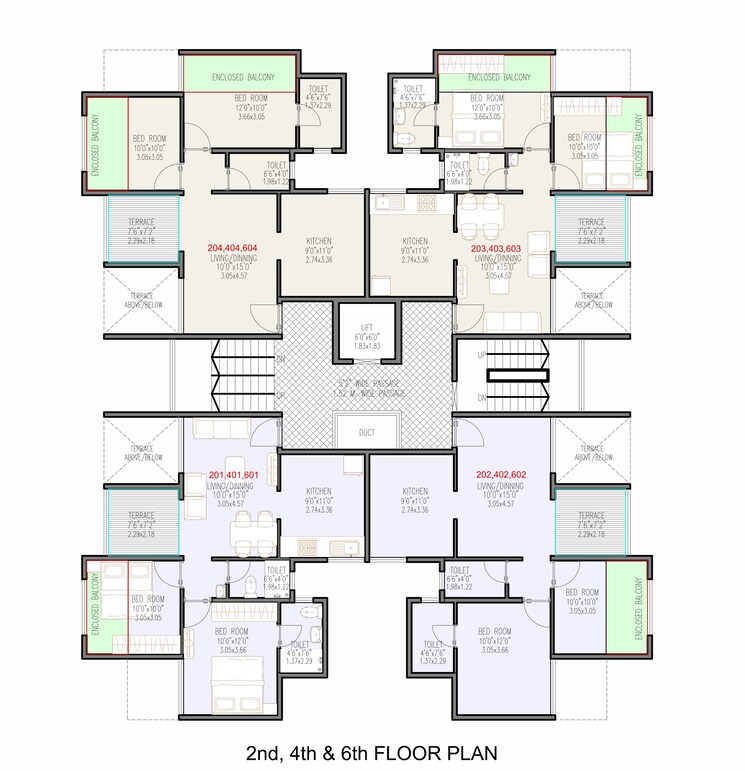 Floor Plan, millennium-paramount 2 Bedroom 541 Sq.Ft. Apartment In Chikhali Pune 8954044