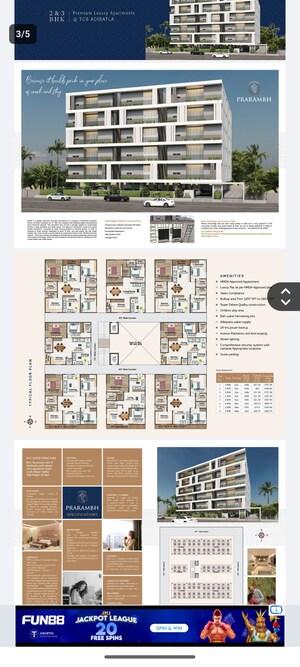 Floor Plan in 2 BHK Apartment at I Homes Praramb, Adibatla – for Sale