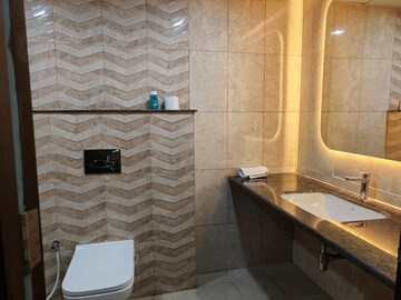 Bathroom in 3 BHK Apartment at Pashmina Waterfront, Old Madras Road – for Rent