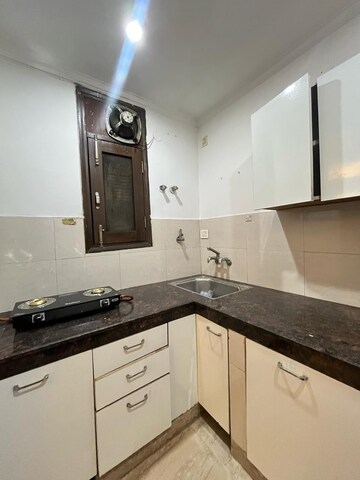 Kitchen in 2 BHK Builder Floor at Saket – for Rent