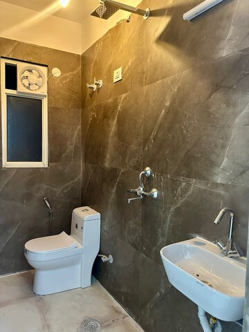 Bathroom in 1 BHK Builder Floor at Freedom Fighters Enclave – for Rent