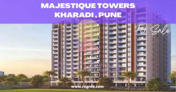 2 BHK Apartment – Exterior View View at Majestique Towers Phase 3, Kharadi - for Sale