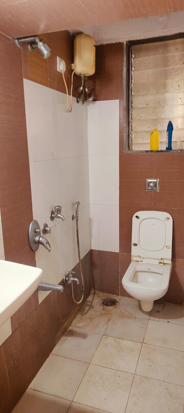 Bathroom in 2 BHK Apartment at Shiv Om CHS, Chandivali – for Rent