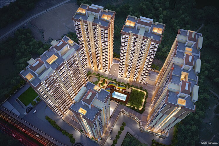 Exterior View, nyati-elysia 2 Bedroom 1100 Sq.Ft. Apartment In Kharadi Pune 8958872