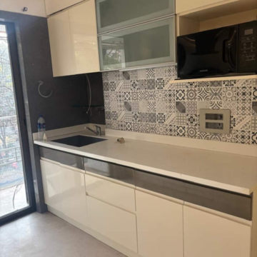 Kitchen in 2 BHK Apartment at Divine Ambrosia Apartment, Devi Pada – for Rent