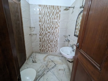 Bathroom in 3 BHK Builder Floor at Sushant Lok I – for Rent