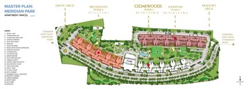 Master Plan in 2 BHK Apartment at Meridian Park At The Prestige City, Sarjapur Road – for Sale