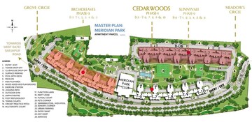 Master Plan in 2 BHK Apartment at Meridian Park At The Prestige City, Sarjapur Road – for Sale