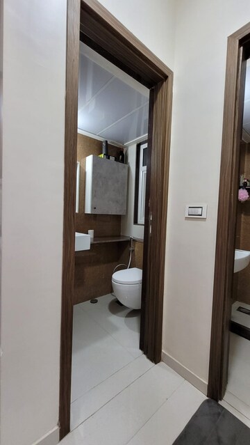Bathroom in 3 BHK Apartment at Goel Ganga Utopia, Bavdhan – for Rent
