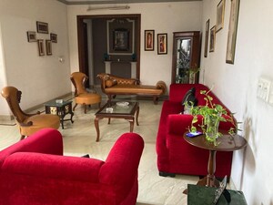 Living Room in 5 BHK Villa at Sainik Farm – for Sale