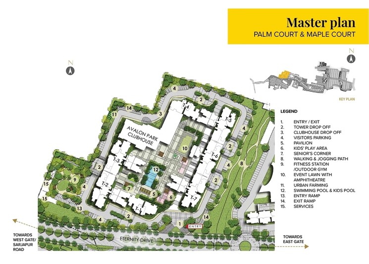 Master Plan, avalon-park-at-the-prestige-city 1 Bedroom 634 Sq.Ft. Apartment In Sarjapur Road Bangalore 8958953