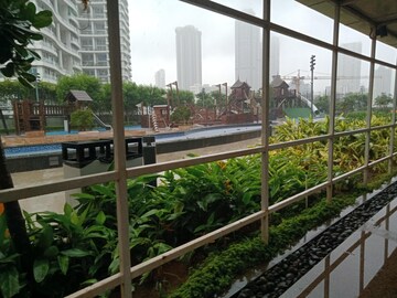 Balcony in 3 BHK Apartment at Lodha World Crest, Worli – for Rent