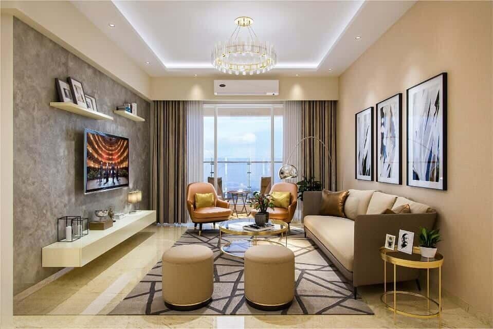 3 BHK + Servant Room 2259 Sq.Ft. Apartment in Lodha Seaview