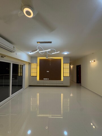 Living Room in 4 BHK Apartment at LnT Raintree Boulevard, Hebbal – for Rent