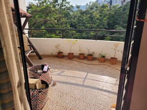 Balcony in 3 BHK Apartment at Rohan 10 Kasturkunj, Ashok Nagar – for Sale