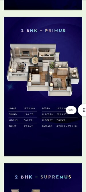 Floor Plan in 1 BHK Apartment at Lively Kalpavruksha Oneness, Sector 19 Taloja – for Sale