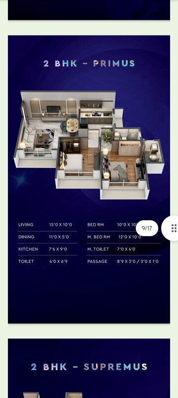 Floor Plan in 1 BHK Apartment at Lively Kalpavruksha Oneness, Sector 19 Taloja – for Sale