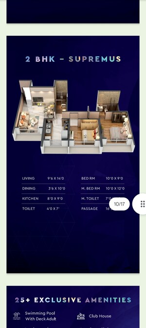 Floor Plan in 1 BHK Apartment at Lively Kalpavruksha Oneness, Sector 19 Taloja – for Sale