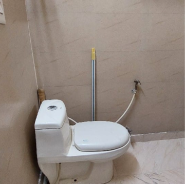 Bathroom in 2 BHK Builder Floor at Ashoka Enclave 3, Subash Nagar – for Rent