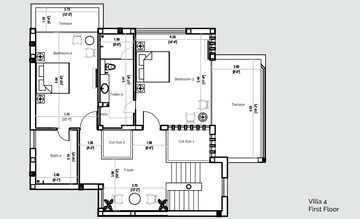 Floor Plan in 4 BHK Independent House at Assagao – for Sale