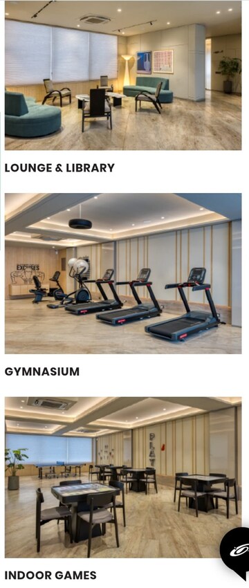 Gym in 2.5 BHK Apartment at Goyal Orchid Valley, Shela – for Rent